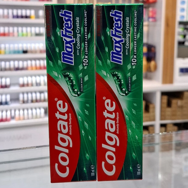 خمیر دندان کلگیت مکس فرش سبز مدل کلین مینت کریستالی 100 میل | Colgate Toothpaste Clean Mint 100ml